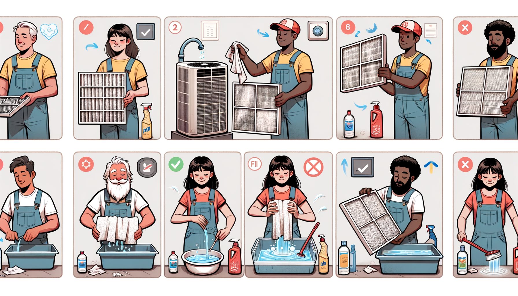 Step-by-Step Guide to Clean AC Filters at Home for Better Air